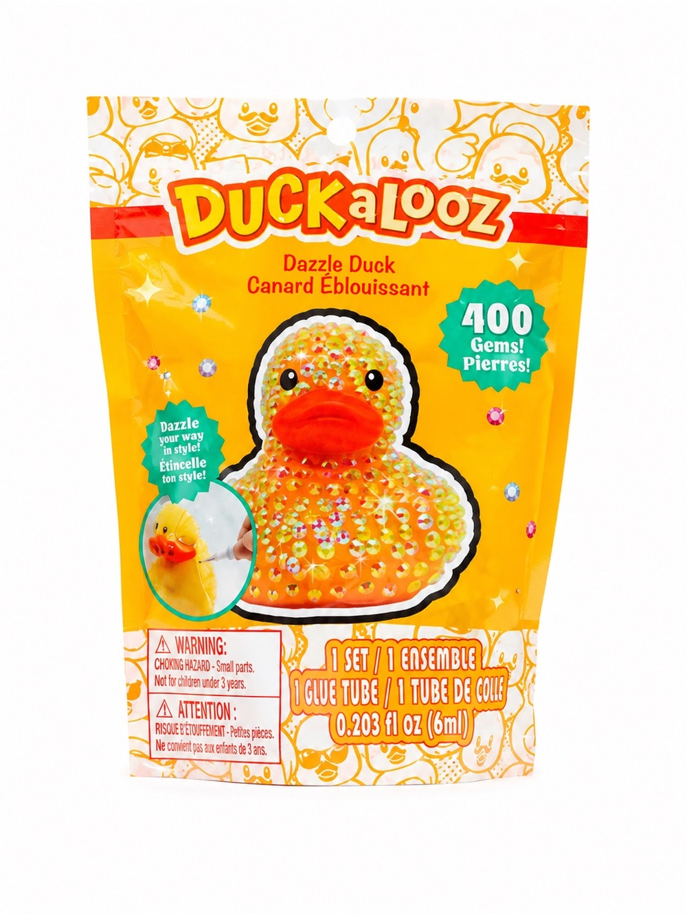Duckalooz Dazzle Duck DIY Gem Art Kit – Yellow Duck